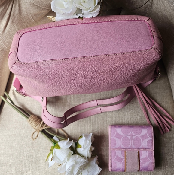 Vintage Coach Madison Shoulder Bag Purse # 2188 & Wallet Set ( Light Pink ) - Picture 12 of 15